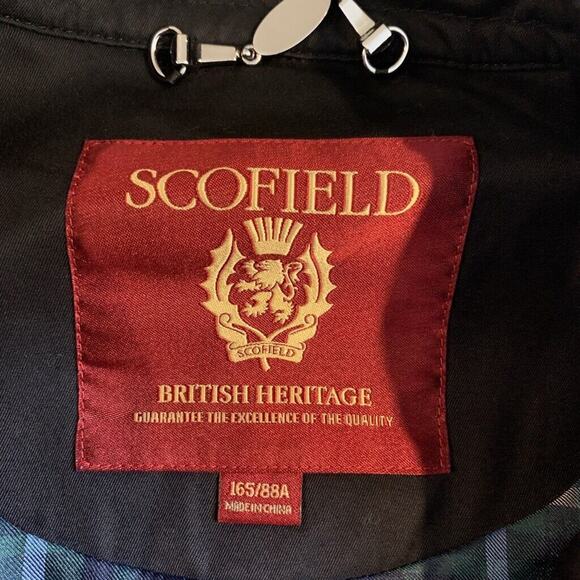 Scofield British Heritage Coat Women S Small Black Plaid Lined Belted Schoolgirl - Picture 14 of 16